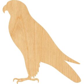 Falcon Laser Cut Out Wood Shape Craft Supply - 4 Inch in Kuwait