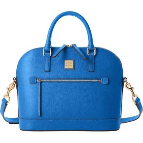 Dooney & Bourke Crossbody Bags for Women, Saffiano Domed Zip Satchel Purses with Removable Shoulder Strap in Kuwait