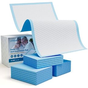 Bed Pads Disposable Adult 36"x48" 30 Count, Extra Large Heavy Duty Incontinence Underpads, Ultra Absorbent & Leakproof Chux Pads, Professional Protective Pee Pads for Seniors, Adults & Pets in Saudi Arabia