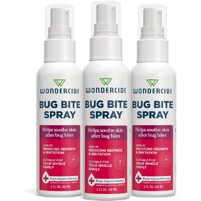 Wondercide - Bug Bite Spray - Helps Calm Skin and Reduce Redness After Insect Bites - No Sting, Fragrance Free - Powered by Pure Hypochlorous (HOCl) - 2 oz (3 Pack) in Saudi Arabia