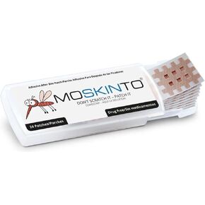 Moskinto, The Original, Itch-Relief Patch, Mosquito Bite Patches for Kids & Adults, Instant Relief Natural Stickers to Reduce After-Bite Itching, Safe for Kids, Travel Pack, Pack of 15, 360 Count in Saudi Arabia