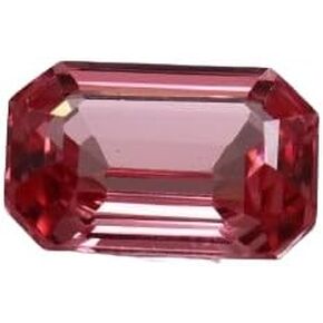 8.20 Ct Natural Padparadscha Sapphire – Emerald Cut Certified Unheated Pink Peach Gemstone | Rare Ceylon Sapphire Loose Stone for Ring & Pendant in Kuwait