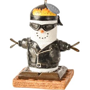 Motorcycle Ornament - Motorcycle Christmas Ornament, Cute Smores Biker Ornament - Biker Gifts, Motorcycle Gifts - Comes in A Gift Box in Saudi Arabia