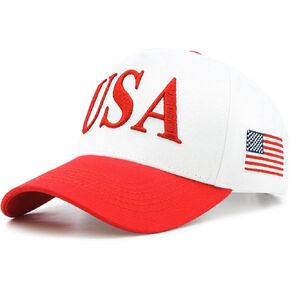 USA Flag Hat for Men Women - 3D Embroidered Patriotic Baseball Cap, 4th of July, 250th in Saudi Arabia