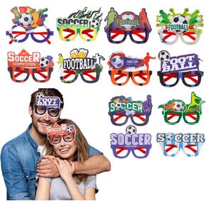 12 Pack Football Costume Glasses for 2026 World Cup, Novelty Fun Eyeglasses for Soccer Fan, Party & Theme Birthday in Saudi Arabia