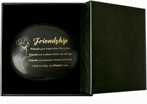 Frienship Stone Friend Birthday Gifts for Women Men Long Distance Friendship Graduation Gift for Friends Bestie Best Friend Christmas Valentines Ideas Good Friends are Like Stars Rock in Kuwait