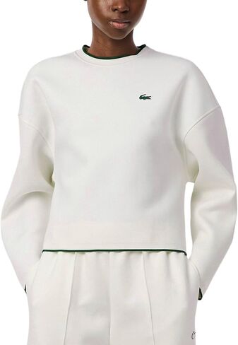 Lacoste Women's Relaxed Fit High Neck Sweatshirt in Kuwait