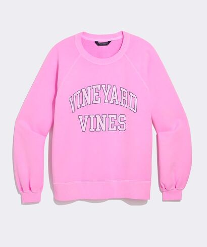 سترة نسائية من Vineyard Vines برقبة مستديرة من Surf Terry مع شعار جامعي in Kuwait