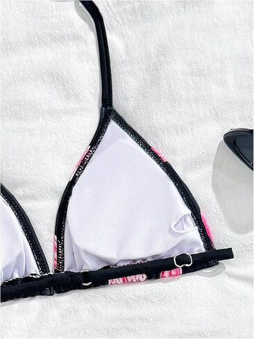 Floerns Girl's 3 Piece Bikini Sets Floral Halter Swimsuit with Cover Up Skirt Bathing Suit in Kuwait