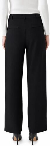 Wide Leg Dress Womens Dress Pants Business Casual Pants for Women with Pockets in Saudi Arabia