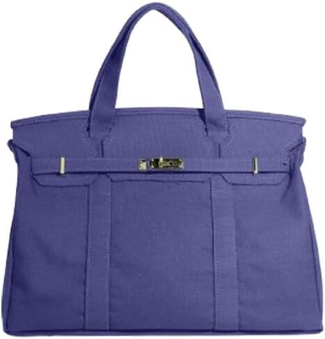 Womens Canvas Tote Handbag with Front Buckle Closure and Dual Handles. in Kuwait