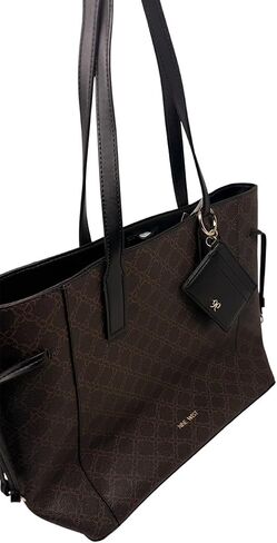 Nine West Women's Radleigh Brown Logo Tote in Saudi Arabia