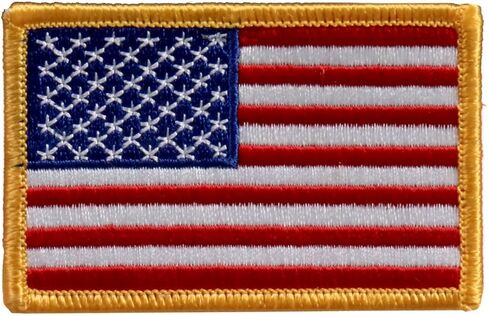 Hot Leathers PPA1221 American Flag Patch 3" x 2" - 3 Width x 2 Height Inches in Kuwait