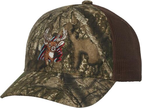 Realtree Youth APX Camo Hat – 6-Panel Low Profile Baseball Cap with Mesh Back, Pre-Curved Visor, Adjustable Snapback in Kuwait