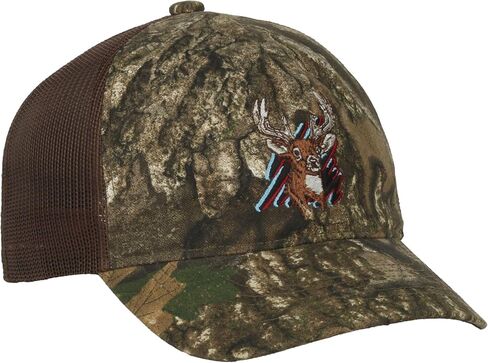Realtree Youth APX Camo Hat – 6-Panel Low Profile Baseball Cap with Mesh Back, Pre-Curved Visor, Adjustable Snapback in Kuwait