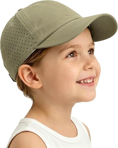 Kids Sun Hats for Girls Boys Quick Drying Baseball Cap Adjustable Lightweight Outdoor Summer Sports Hat 5-10 in Saudi Arabia