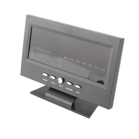 Digital Temperature Humidity Monitor Clock with Weather Forecast, Alarm & Comfort Level Display in Saudi Arabia