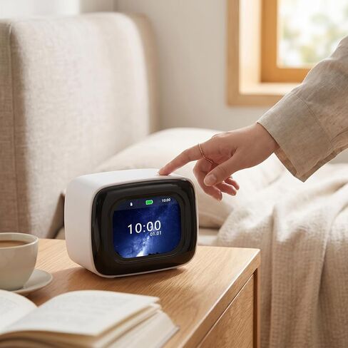 Touch Screen Smart Bluetooth Speaker, 2.01 Inch HD Display with Calendar Calculator Alarm Clock Real Time Weather Forecast, for MP3 Player and Bluetooth 5.4 Connection in Saudi Arabia