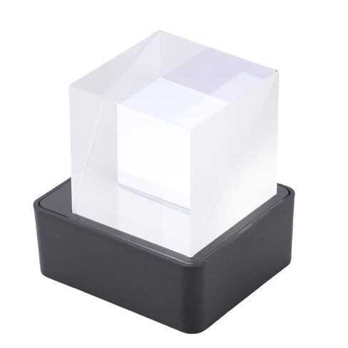 Focket Holographic Crystal Cube, 3D Photo Display Real Time Weather GIF Animation Library 3D Hologram Display Screen, Smart Weather Digital Clock with Base for Desk Car Home Office in Kuwait