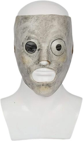 Men's Mask Cosplay Costume Accessories for Adult Halloween Latex Silver in Saudi Arabia