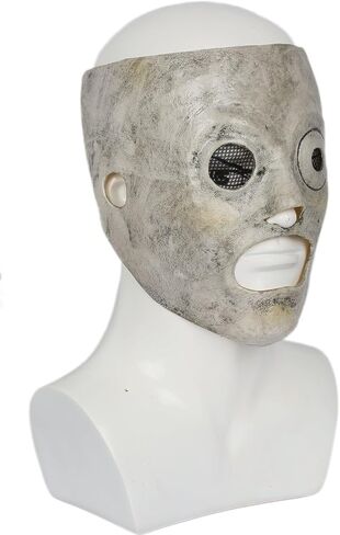 Men's Mask Cosplay Costume Accessories for Adult Halloween Latex Silver in Saudi Arabia