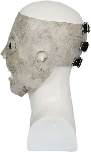 Men's Mask Cosplay Costume Accessories for Adult Halloween Latex Silver in Saudi Arabia