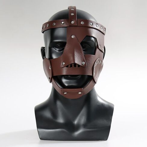 Mick Adjustable Leather Face Mask Foley Style for Halloween & Cosplay – Inspired by Wrestling Style, Fits Adults in Saudi Arabia