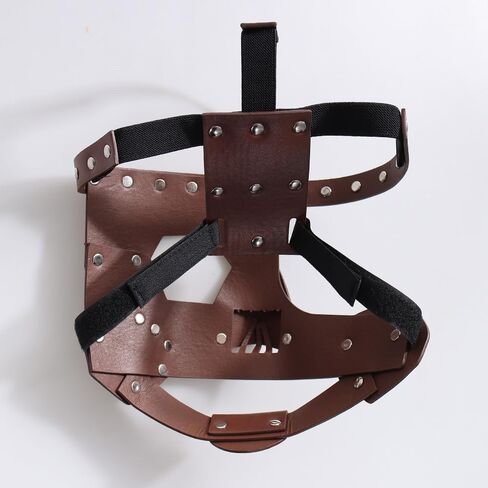 Mick Adjustable Leather Face Mask Foley Style for Halloween & Cosplay – Inspired by Wrestling Style, Fits Adults in Saudi Arabia