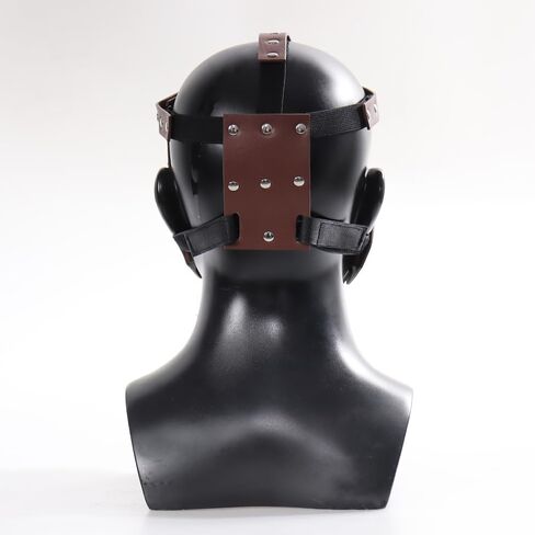Mick Adjustable Leather Face Mask Foley Style for Halloween & Cosplay – Inspired by Wrestling Style, Fits Adults in Saudi Arabia