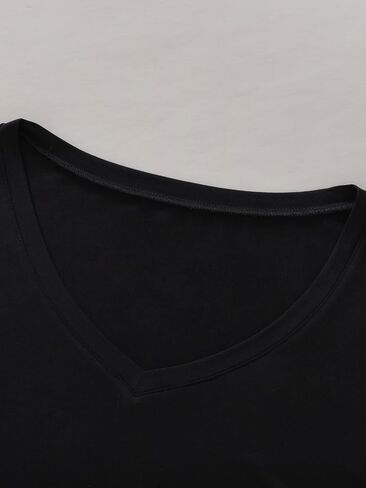 Latuza Women's Bamboo Viscose V Neck Sleep T-Shirt in Kuwait