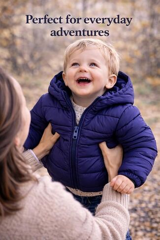 Revess Toddler Boys Fleece-Lined Hooded Puffer Jacket- Quilted Coat, 6-Pack Assorted Colors, Sizes (2-4) in Saudi Arabia