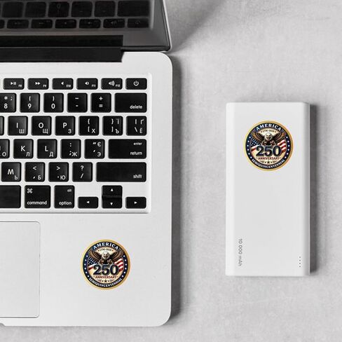 500 PCS 250th Anniversary Sticker 250 Anniversary USA Merchandise 250th Anniversary Decal for 4th of July Party Window Water in Kuwait
