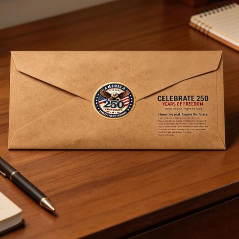 500 PCS 250th Anniversary Sticker 250 Anniversary USA Merchandise 250th Anniversary Decal for 4th of July Party Window Water in Kuwait