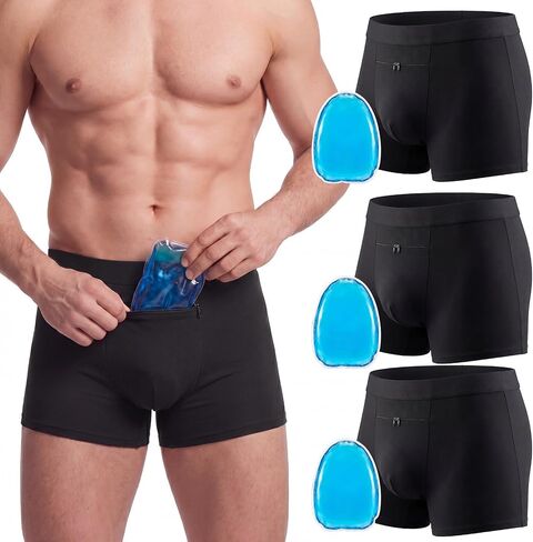 Unittype 3 Pack Vasectomy Underwear with 3 Cold Pack Vasectomy Jock Strap for Men Gifts Testicular Support in Kuwait