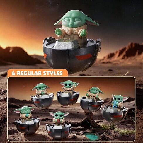 MINISO Star Wars Grogu Blind Box Keycap Series, Collectible Baby Yoda Figures for Desk Decor, Mystery Box Toys for Keyboard Keycaps Toppers, Stress Relief Toys for Adults and Kids (One Ramdom Style) in Kuwait