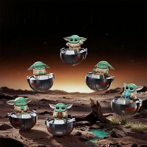 MINISO Star Wars Grogu Blind Box Keycap Series, Collectible Baby Yoda Figures for Desk Decor, Mystery Box Toys for Keyboard Keycaps Toppers, Stress Relief Toys for Adults and Kids (One Ramdom Style) in Kuwait