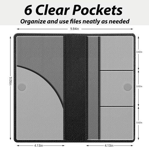 PBY Glove Box Organizer for Ram 1500 2500 3500 (2009-2026), Premium PU Leather Car Registration and Insurance Holder, Essential Truck Documents Wallet for Ram Accessories in Kuwait