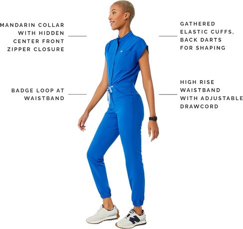 بدلة FIGS النسائية Rafaela Cargo Jogger Scrub - أزرق ملكي III، L in Kuwait