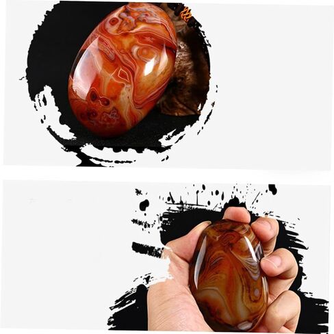Natural Sardonyx Agate Tumbled Stones for Healing Meditation Crafts Home Decor 2.75In Big Size Positive Balancing in Kuwait