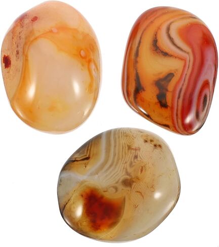 Natural Sardonyx Agate Tumbled Stones for Healing Meditation Crafts Home Decor 2.75In Big Size Positive Balancing in Kuwait