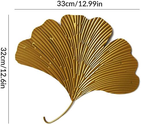 Qianly Ginkgo Ornament Wrought Iron Wall Sculptures Vintage Ornate Round Resin Photo Frame Decorative Hanging Picture Frame Handcrafted in Saudi Arabia