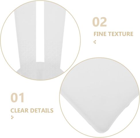 Luxshiny 10pcs Self-adhesive Photo Frame Stand Easel Back with White Rotatable Bracket Trapezoid Support for Photo Albums and Picture Display in Kuwait