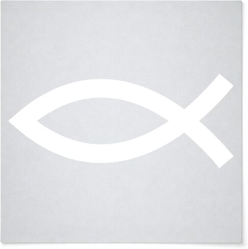 Jesus Fish Reusable Mylar Stencil - Art Craft Supplies New Sizes (16") in Kuwait