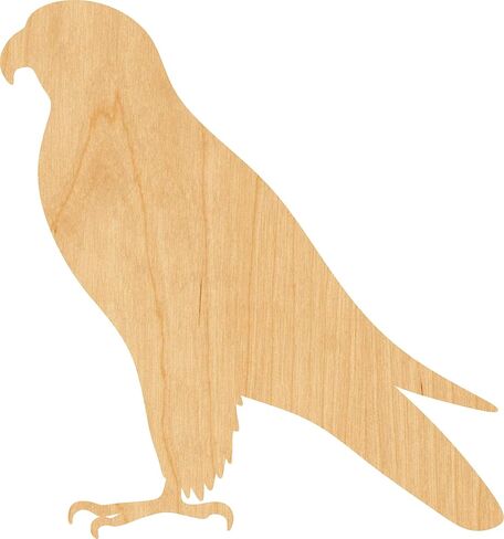 Falcon Laser Cut Out Wood Shape Craft Supply - 4 Inch in Kuwait