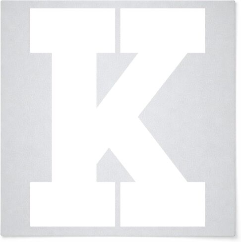 Letter K Reusable Mylar Stencil - Art Craft Supplies New Sizes (12") in Kuwait