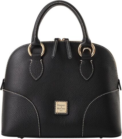 Dooney & Bourke Handbags for Women, Lucca Leather Domed Satchel Handbag with Adjustable Crossbody/Shoulder Strap in Kuwait