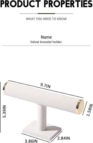 Bracelet Holder Stand,Bracelet Organizer Display for Selling,Bangle Organizer for Women,Watch Storage Holder for Men,Jewelry Business Supplies (Beige, 1 Tier) in Saudi Arabia