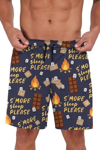 Mens Pajamas Set Lightweight Summer Pjs Sleepwear Quick Dry Soft Comfy Short Sleeve Loungewear Shorts (S-4X) in Saudi Arabia