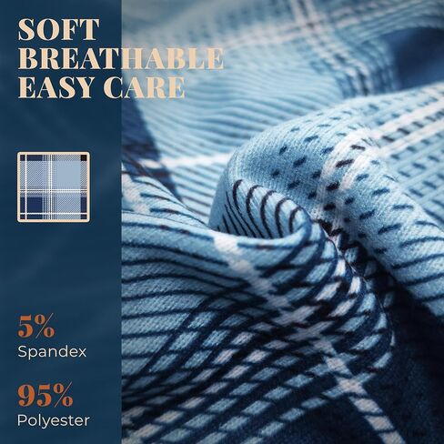 Vulcanodon Mens Plaid Pajama Set, Soft Cozy Button Down Lounge Pajamas for Men Long Sleeve Sleepwear Pants with Pockets in Kuwait