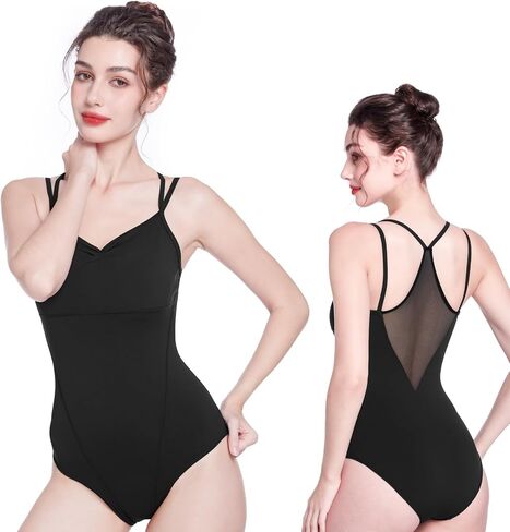 Leotards For Women Leotard Dance Ballet Gymnastics Straps Bodysuit For Adult Comfortable Camisole Dancewear in Saudi Arabia